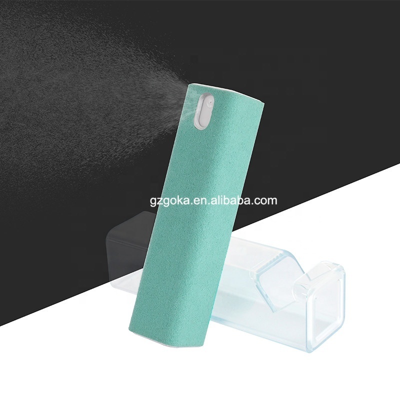 Microfiber 2 in 1 All in one touchscreen mist cleaner for mobile phone laptop screen spray cleaning mist