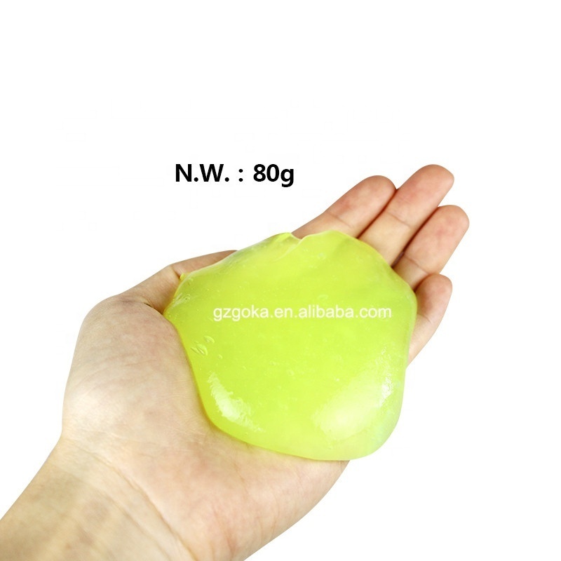 Removable glue gel 80g keyboard super cleaning gel with resealable aluminum film packing