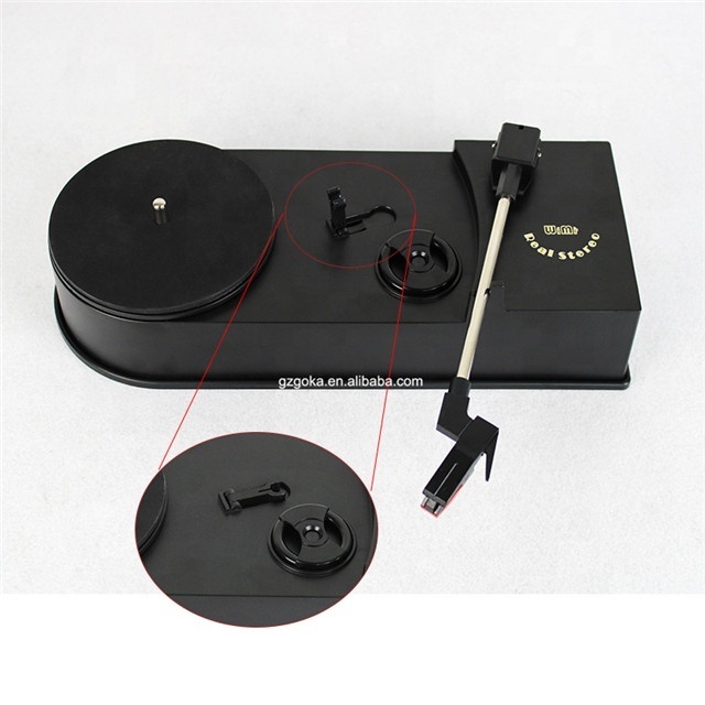 Mini style 2 speeds turntable record player for 7'' 12'' vinyl records