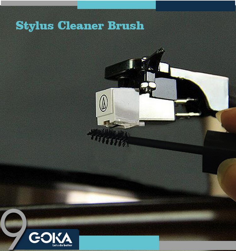 GOKA manufacturer OEM welcome Turntable Stylus Cleaner Vinyl Cleaning Vinyl cartridge / needle cleaner Anti static fiber brush