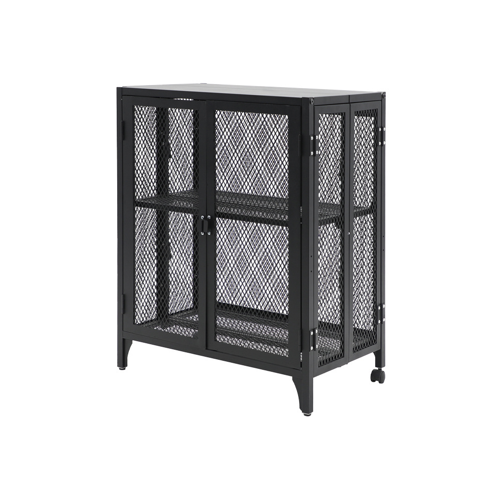 New Folding Function Standing Steel Storage Cabinet for Living Room Steel Side Storage Manufacturer