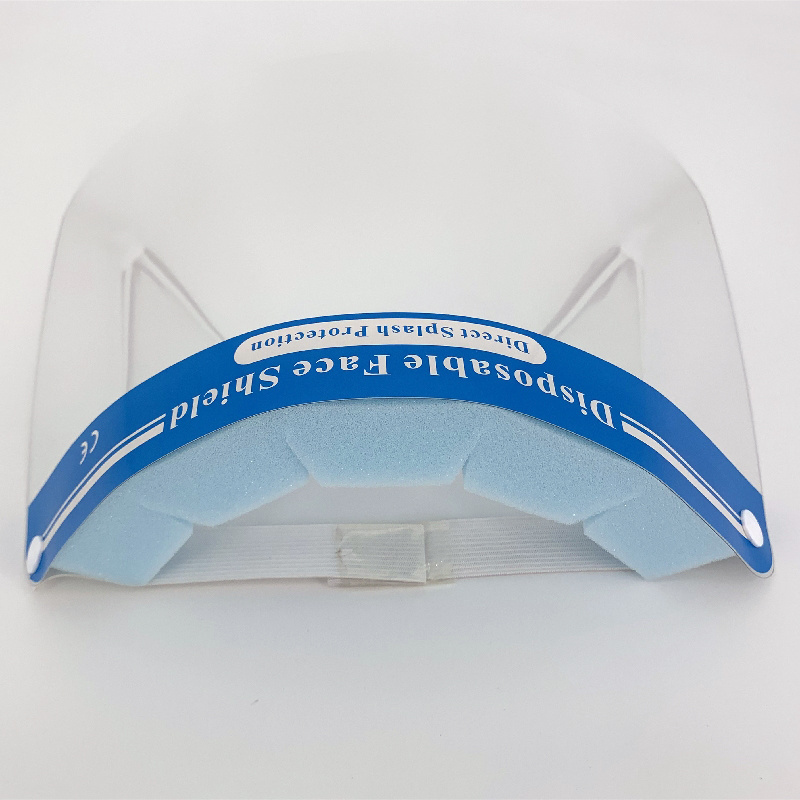 Plastic protective face shield with frame safety glasses face mask shield