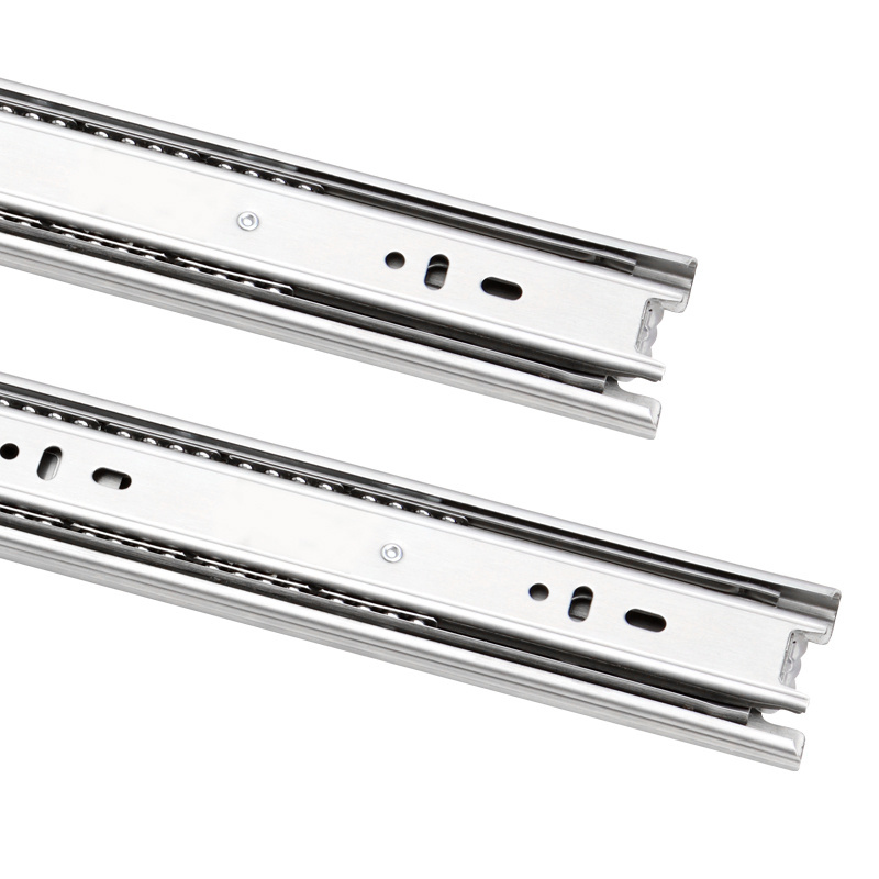 GH J02 Wholesale Heavy Duty Drawer Slides 45MM Full Extension 3 Fold Ball Bearing Drawer Slide