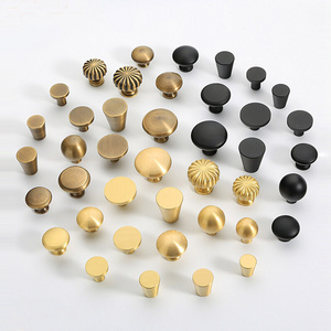 Knob For Cabinet Solid Zinc Alloy Cabinet Knobs Round Multiple Colors Furniture Kitchen Wardrobe Cupboard Knob