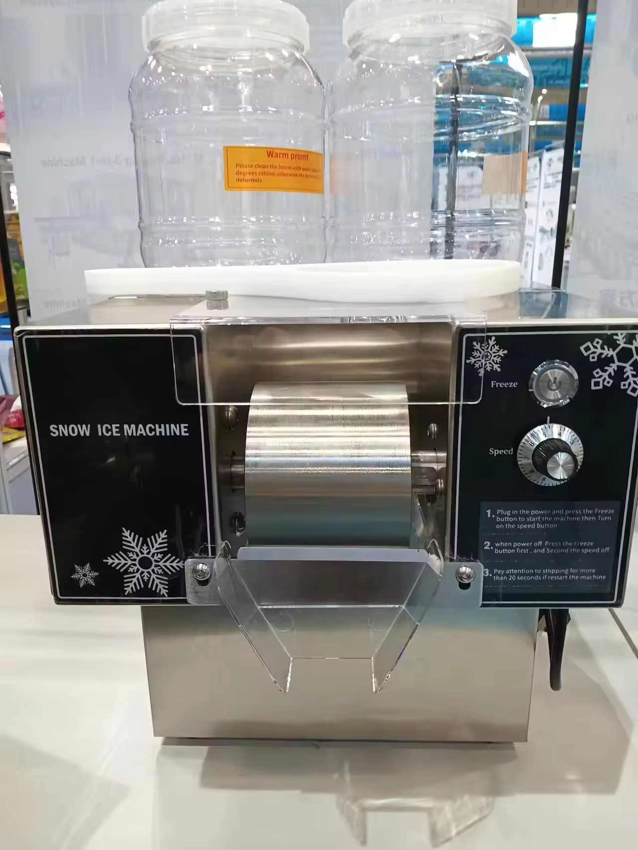 Stainless Steel Snowflake Shaved Ice Machine Hot Sales Bingsu Ice Machine Commercial Korean Shaved Ice Machine For Restaurant