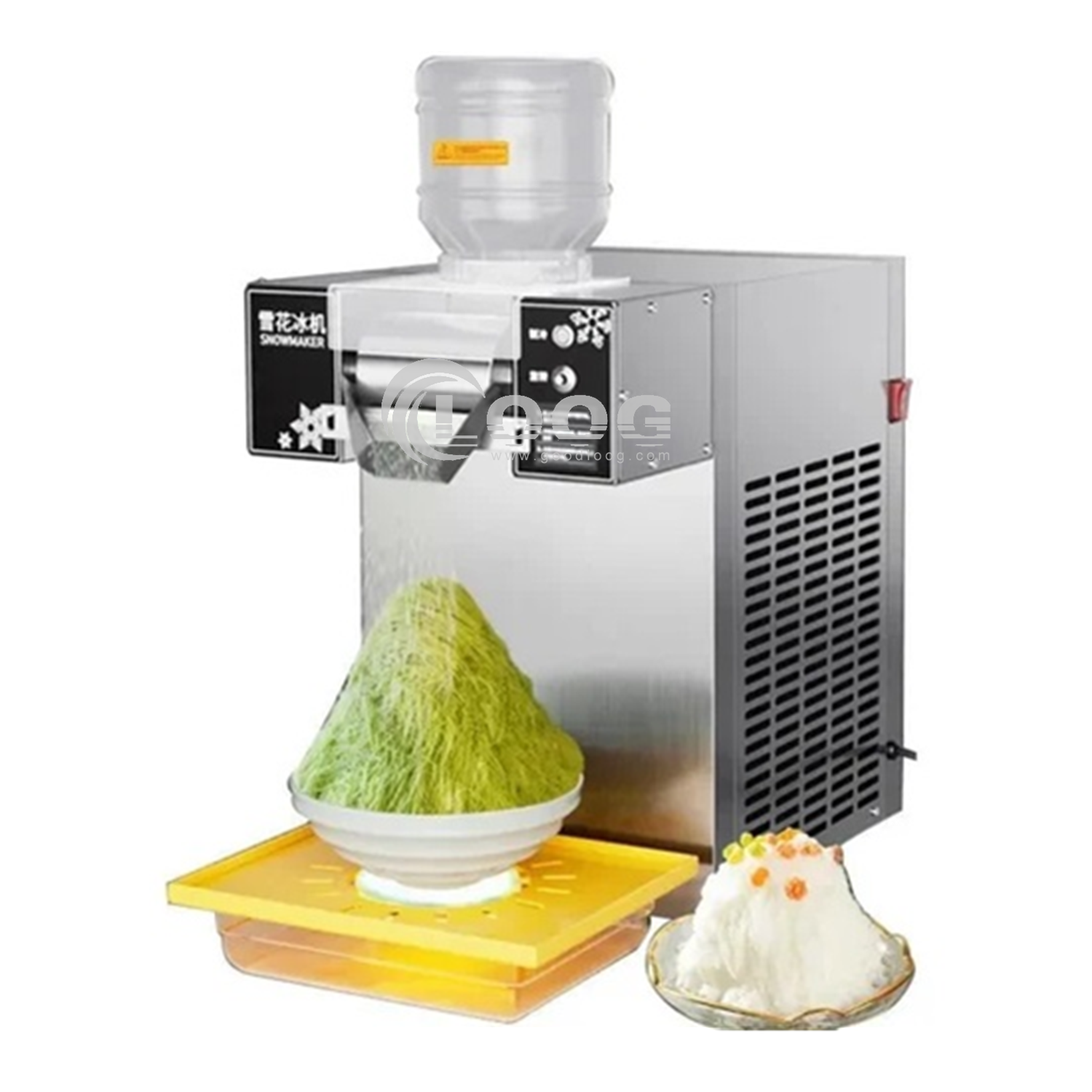 120KG/24H Electric Milk Snow Ice Cream Shaver Maker Commercial Snowflake Ice Shaved Making Machine Korean Bingsu Machine