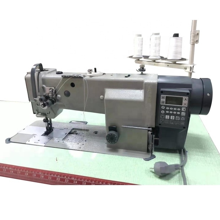 GT-4420 Direct Drive Double Needle Three Synchronization Walking Foot Lockstitch Big Hook Industrial Sewing Machine