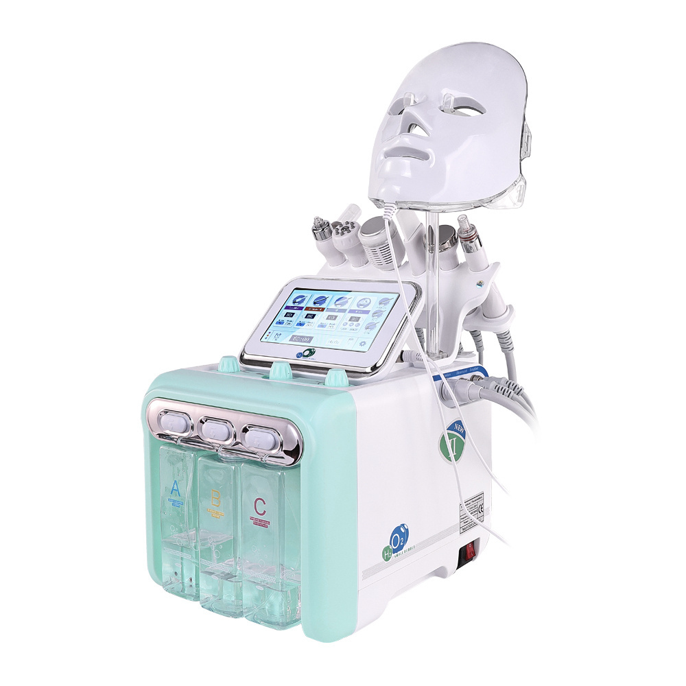 Portable 7 In 1 Hydro Microdermabrasion Home Use Facial Machine Skin Cleaner