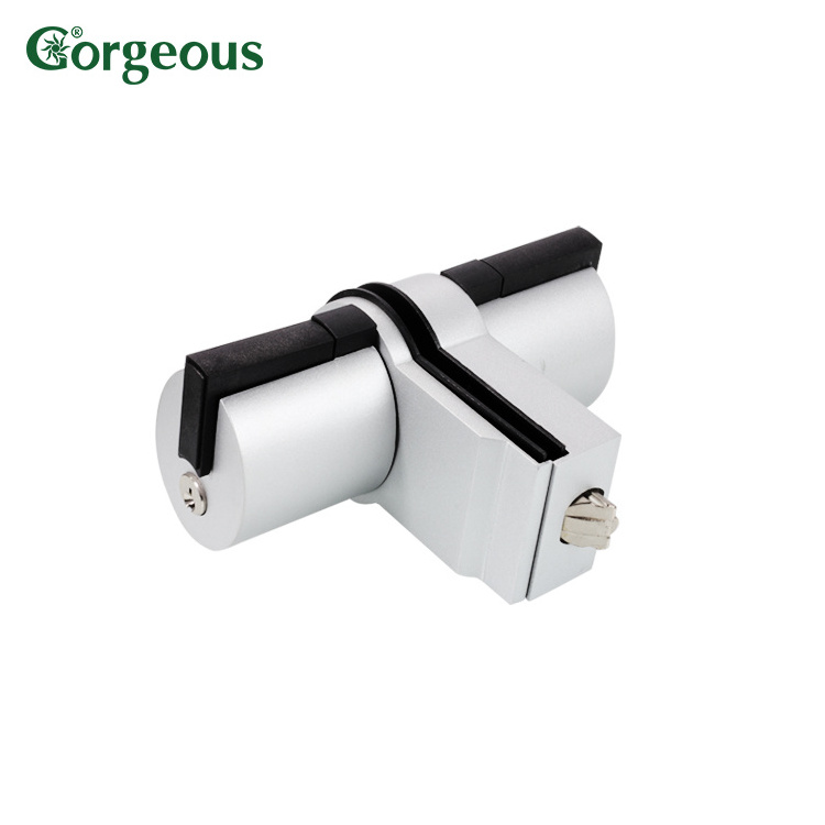 push-button open european round lock of the partition glass door lock central knob black white glass to glass lock