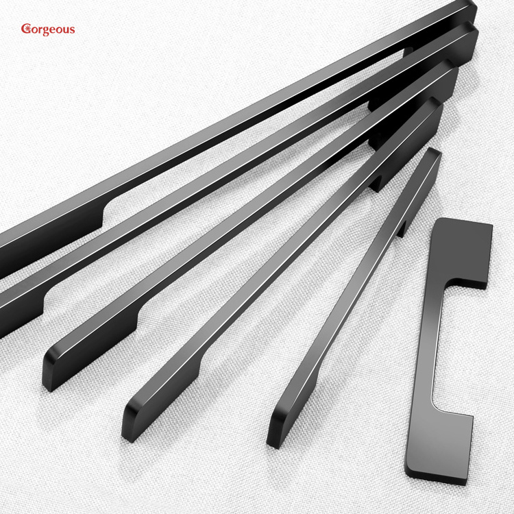 Gorgeous High Quality Simple Design Aluminum Hardware Handle For Kitchen Cabinet Sliding Door Drawer Dresser Bedroom Living Room