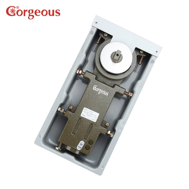 Heavy duty hidden pivot door floor machine tempered glass door hydraulic hinge floor spring door closer glass floor hinge