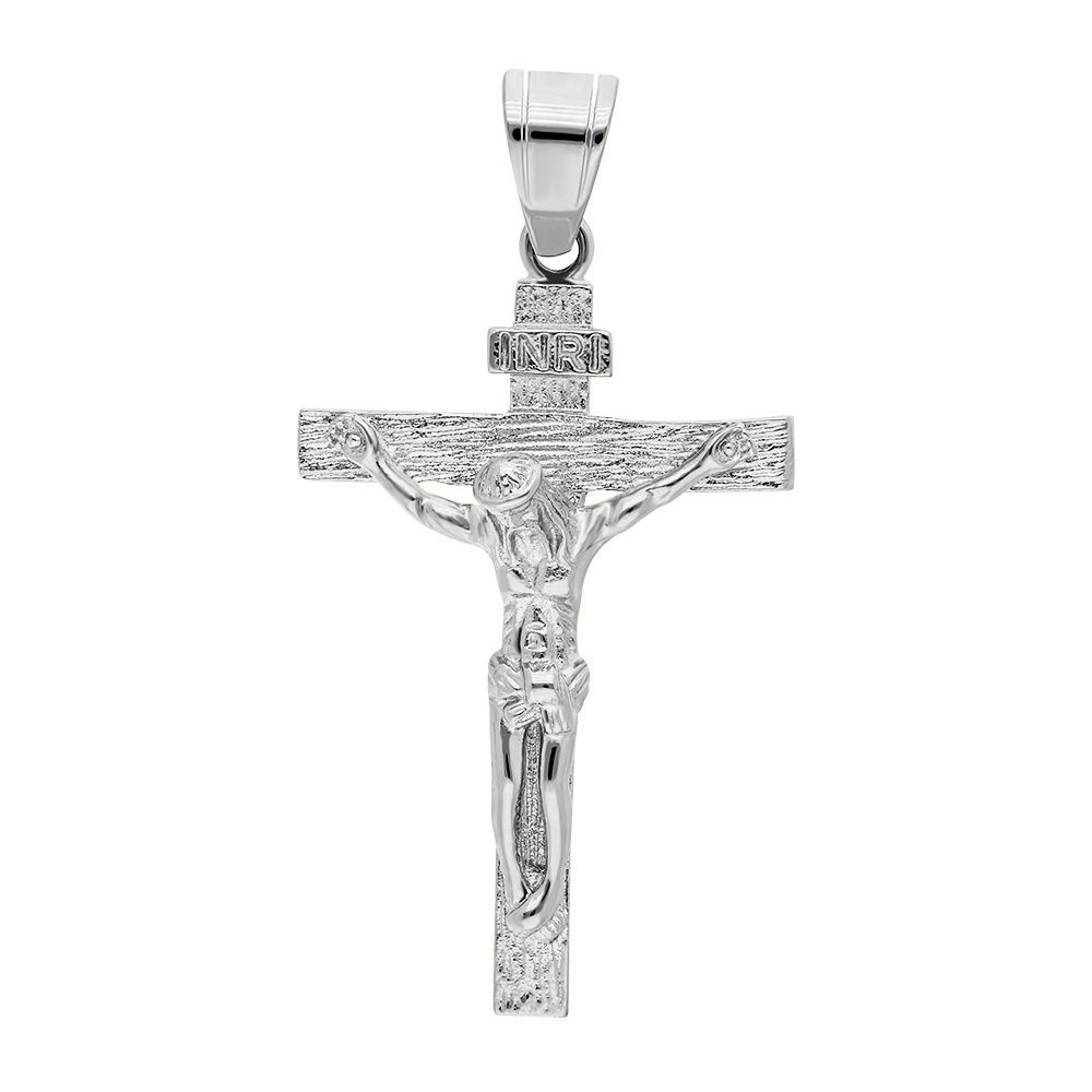 Fashion stainless steel jewelry Charm Man Gold Plated Jewelry 316 L Religious Ornaments Jesus Cross Stainless Steel Pendant