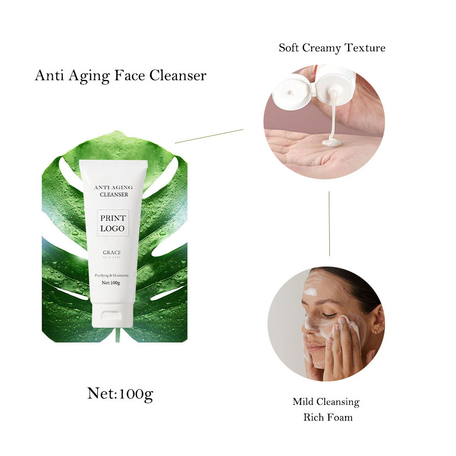 Custom High Grade Organic Anti Aging Face Skin Care Set Retinol Peptides Private Label Anti Wrinkle Face Toner & Serum Eye Cream