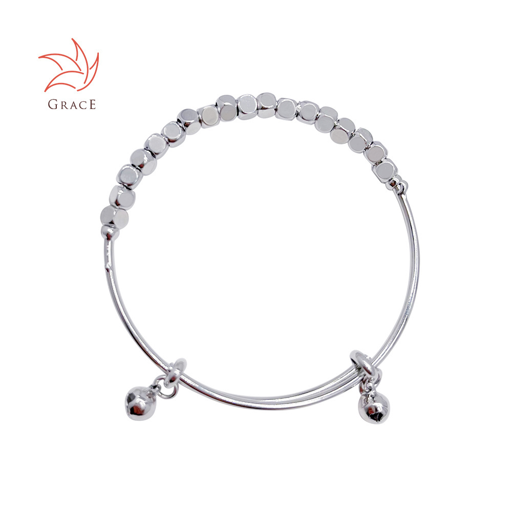 Grace Fashion Women Three Color Gold-Plate Bracelets Custom Made Luxury Wholesale Bangle Charms