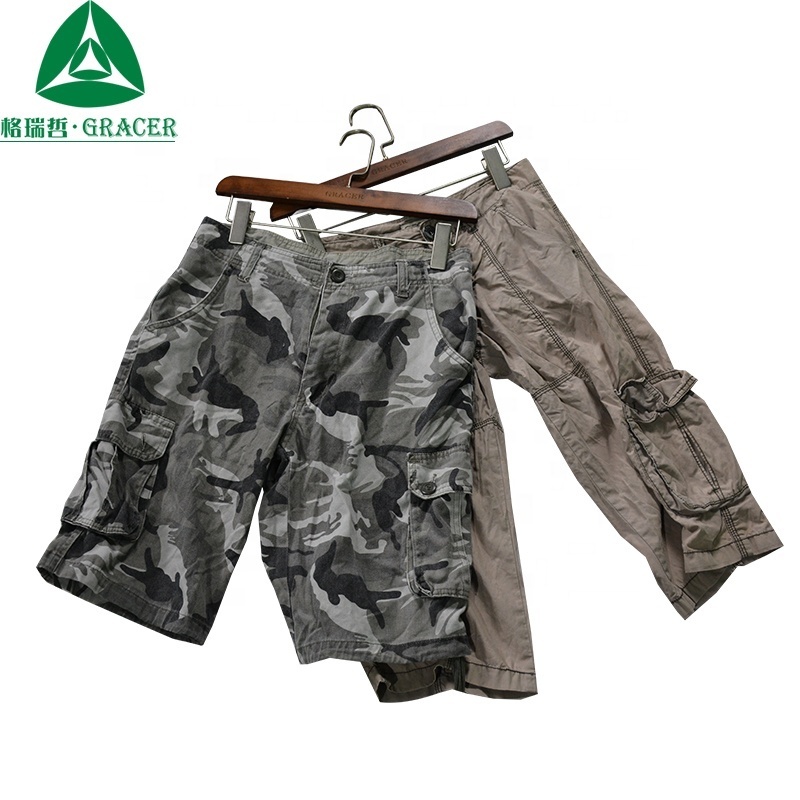 45KG Bale Used Cargo Pants Men Used Clothes Shoes Bundle Clothing Second Hand