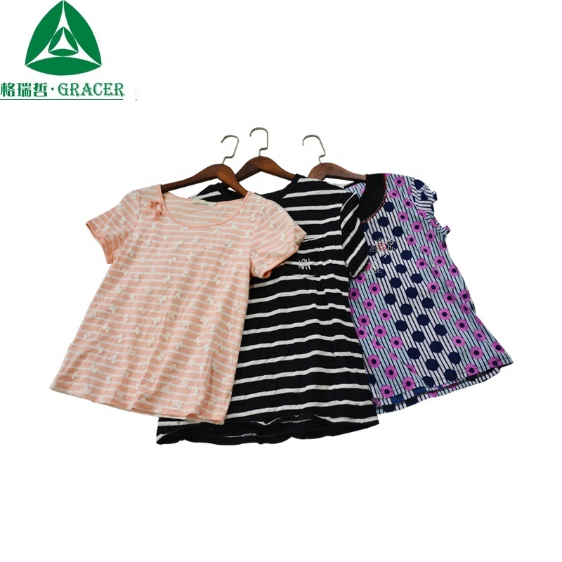 Wholesale Cheap Bulk Ladies T-Shirt and Second Hand Used Clothing in USA