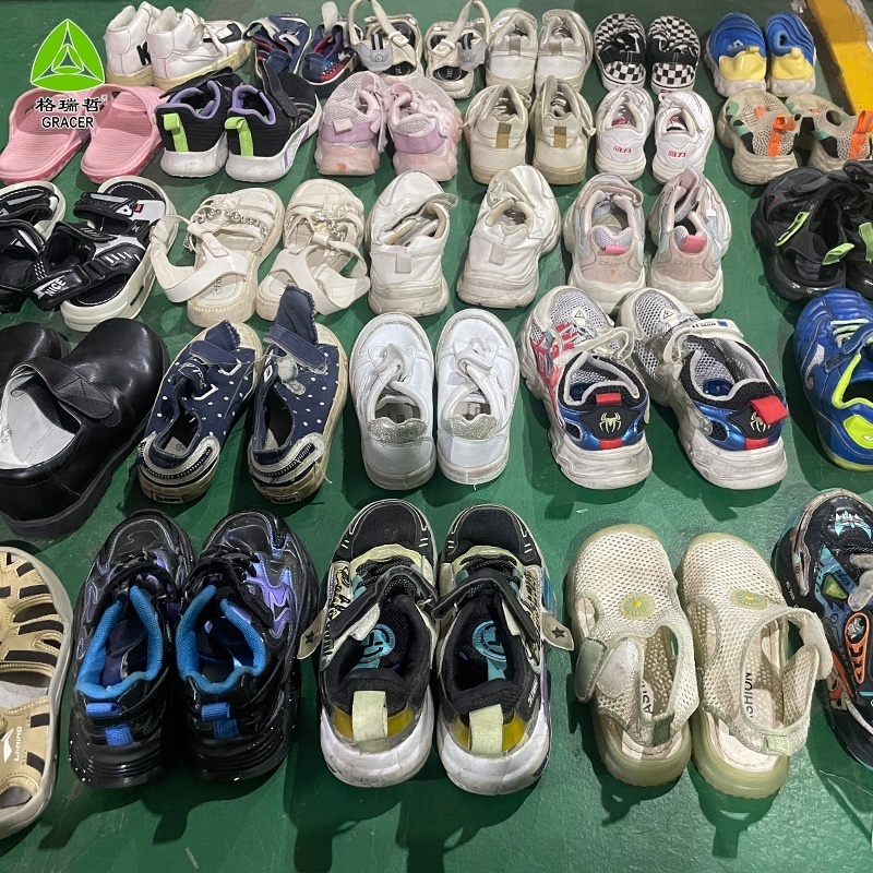 Used Kids Running Sneakers Student Children's Shoes 2023 Stock Sports Boys Girls Shoes For Children