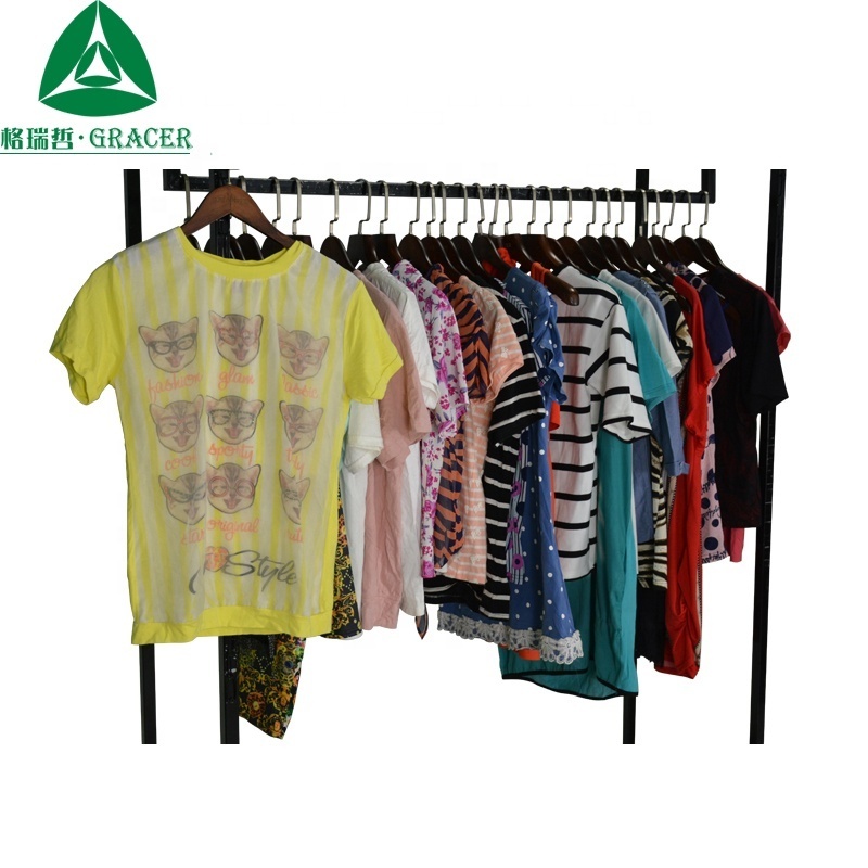 Wholesale Cheap Bulk Ladies T-Shirt and Second Hand Used Clothing in USA