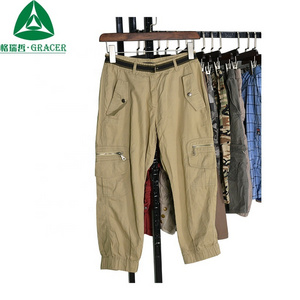 45KG Bale Used Cargo Pants Men Used Clothes Shoes Bundle Clothing Second Hand