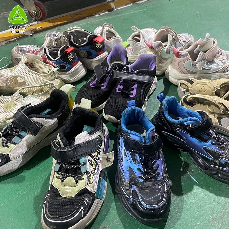 Used Kids Running Sneakers Student Children's Shoes 2023 Stock Sports Boys Girls Shoes For Children