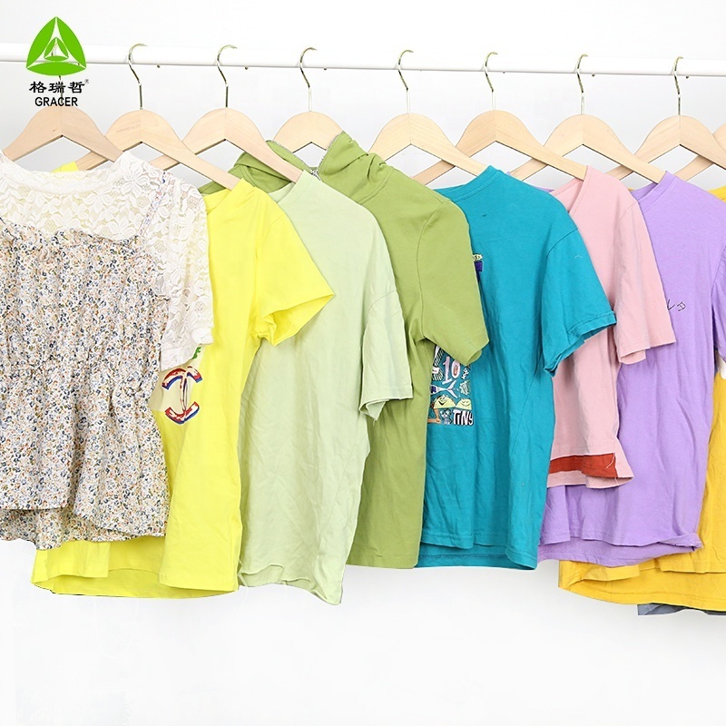 Use Clothes T Shirts Thrift Clothes Bales Second Hand Clothes Bales From Uk 45Kg-50Kg