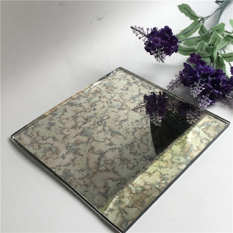 Wall decorative antique mirror tiles cut glass panels tempered