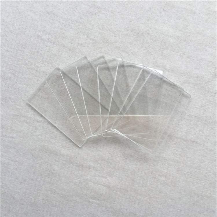 Glass factory customized Square Solar panel cover glass for light fixture lamp shades