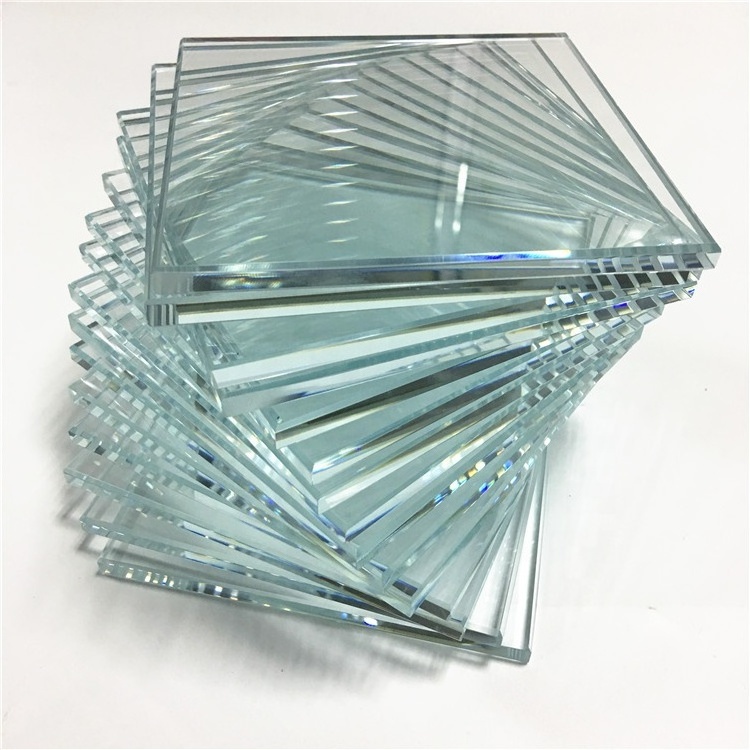 Factory Customized Glass Ultra clear 10mm flat edge architectural tempered glass cost per square foot