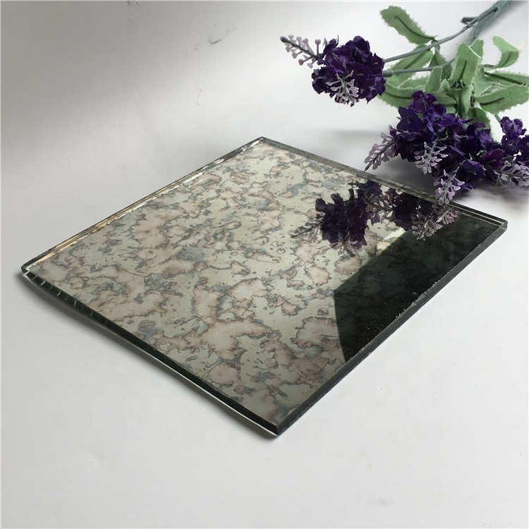 Wall decorative antique mirror tiles cut glass panels tempered