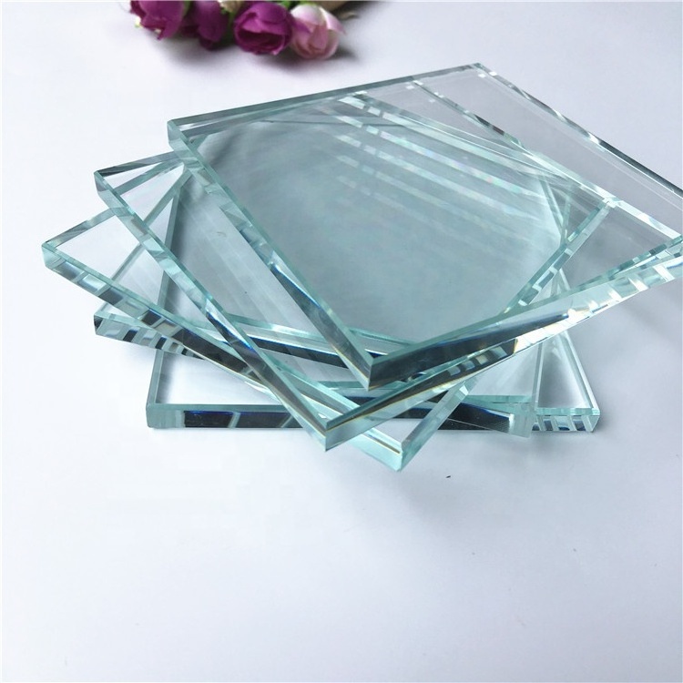 Factory Customized Glass Ultra clear 10mm flat edge architectural tempered glass cost per square foot