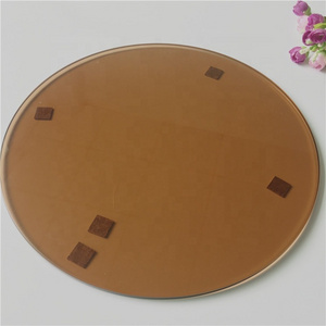 Glass customized 6mm 8mm 10mm 36 inch round Bronze Tinted Tempered Table Top Glass Price