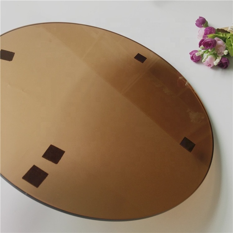 Glass customized 6mm 8mm 10mm 36 inch round Bronze Tinted Tempered Table Top Glass Price