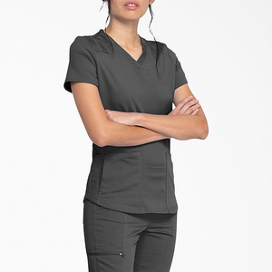 Uniforms Nursing Medical Scrubs Dropshipping Pewter Gray Skinny Scrub Pants Medical Uniform Scrubs Nursing Wholesale  Sets