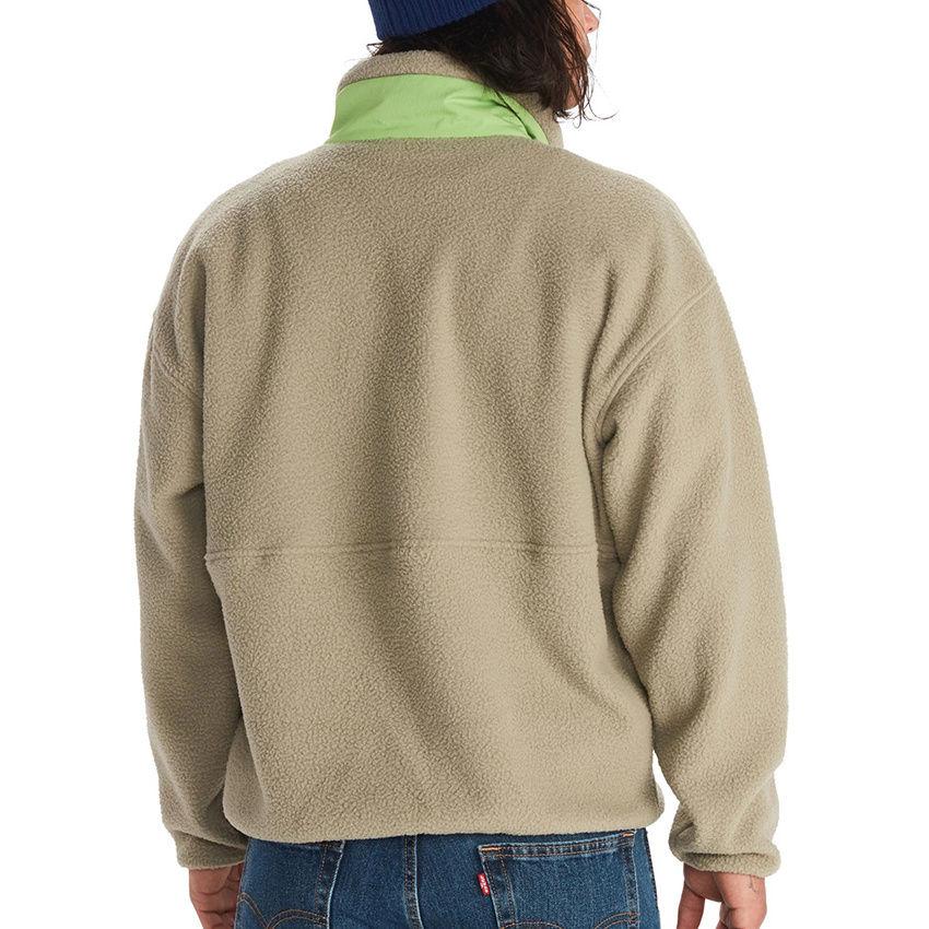 winter products 2023 Wholesale Blank Men's high neck half zip kangaroo pocket fleece jacket