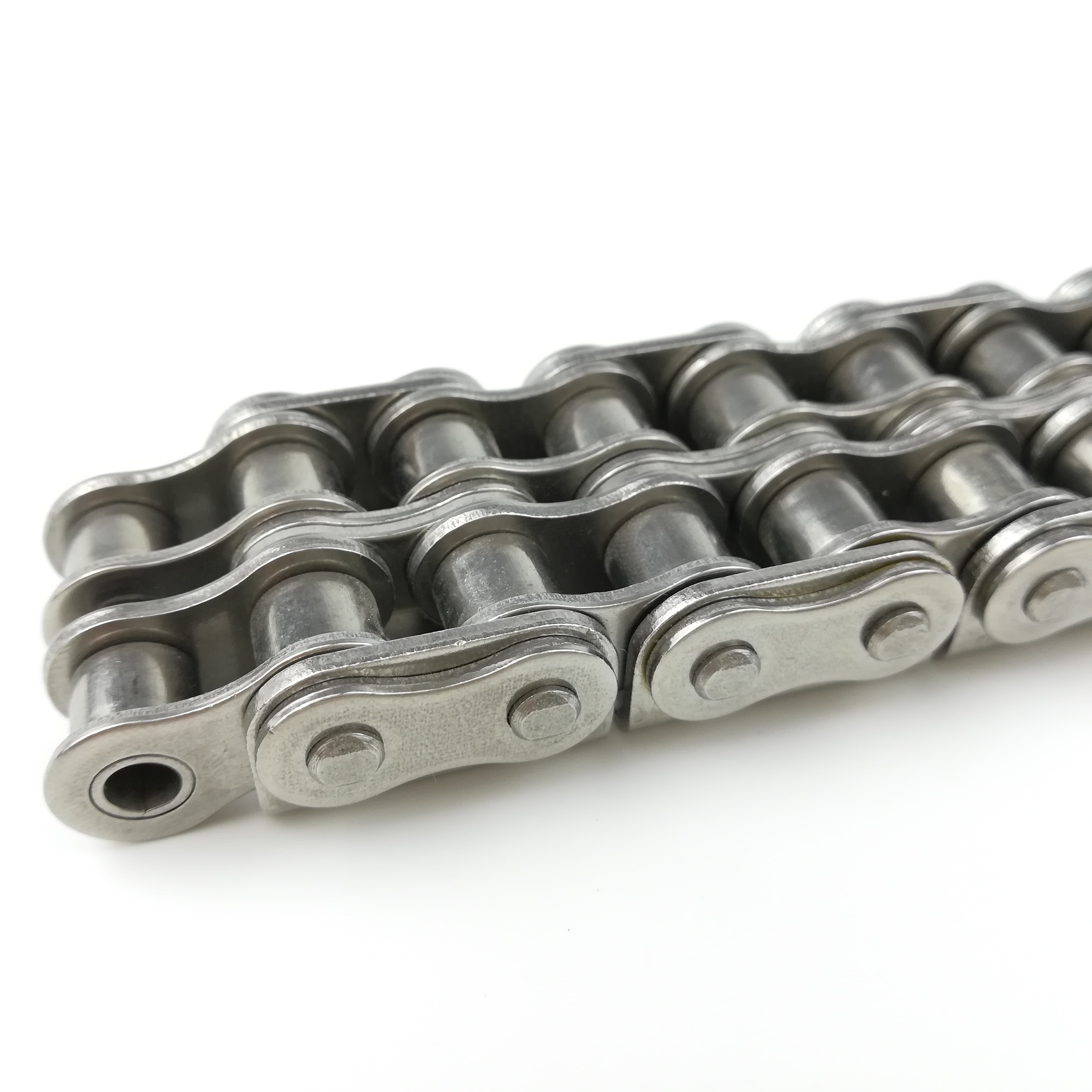 Professional high precision stainless steel duplex roller chain with attachment