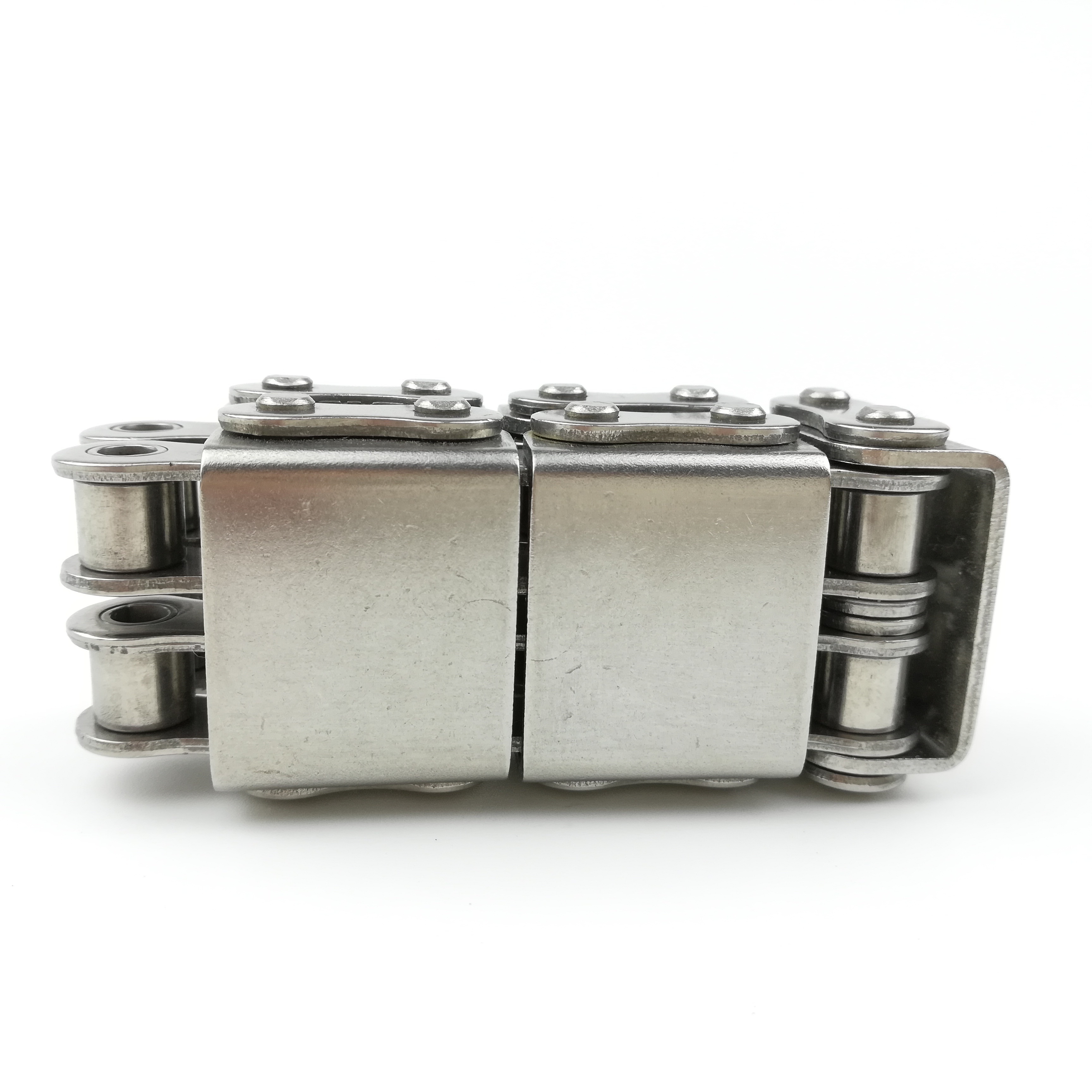 Professional high precision stainless steel duplex roller chain with attachment