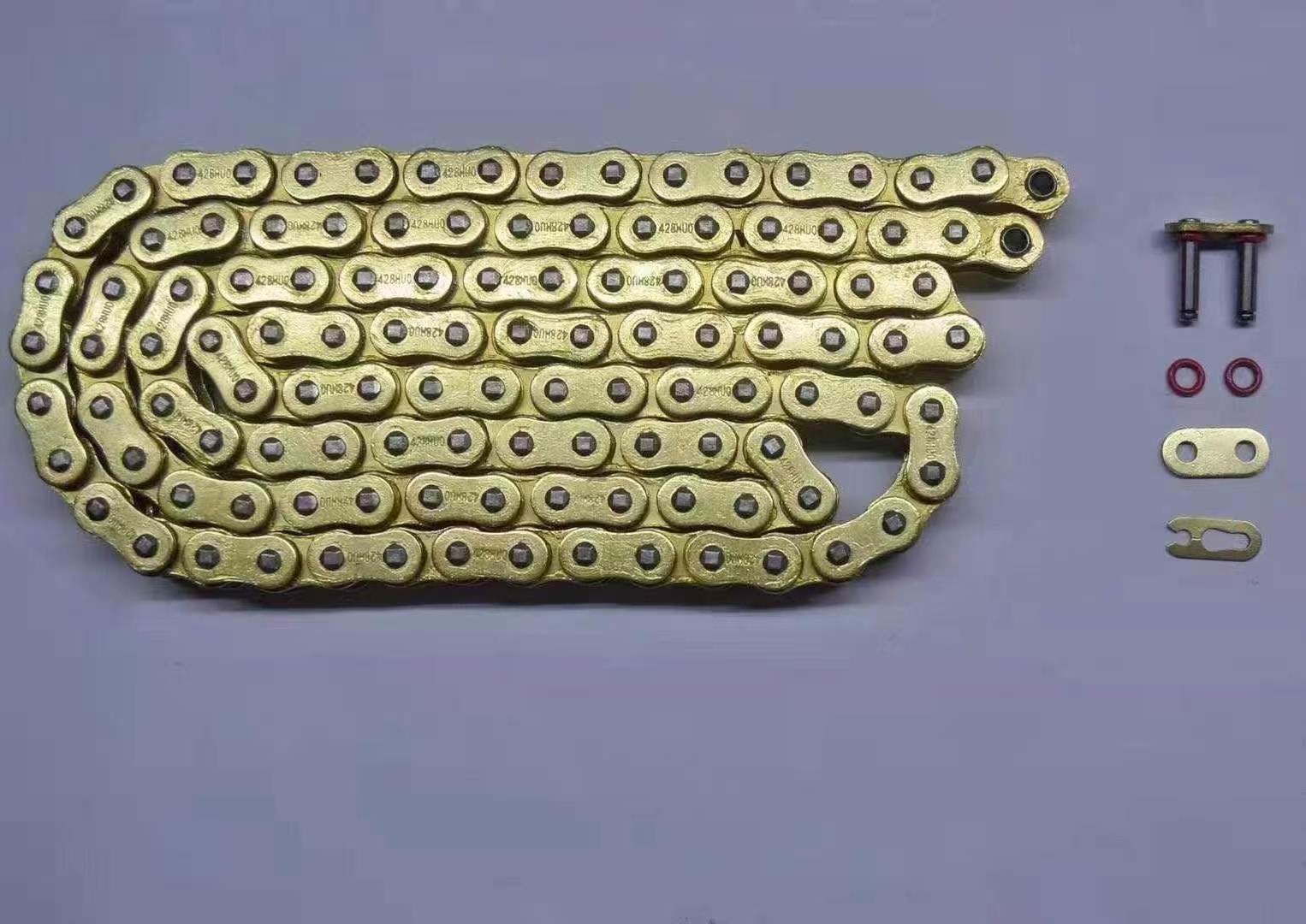 Good Quality 428H-O 520-O 520H-O 520 O Ring Chain Plating Gold Motorcycle Chain WIth O Ring