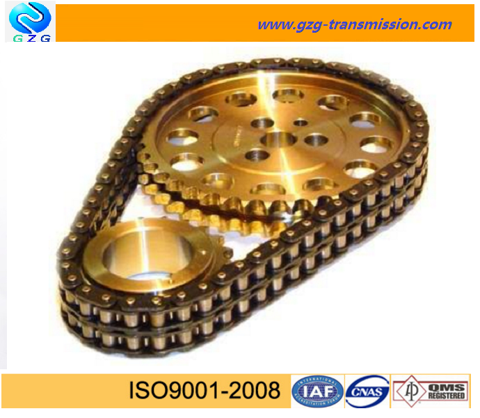 High quality gold color zinc copper plated Motorcycle Chain 428 428H 520