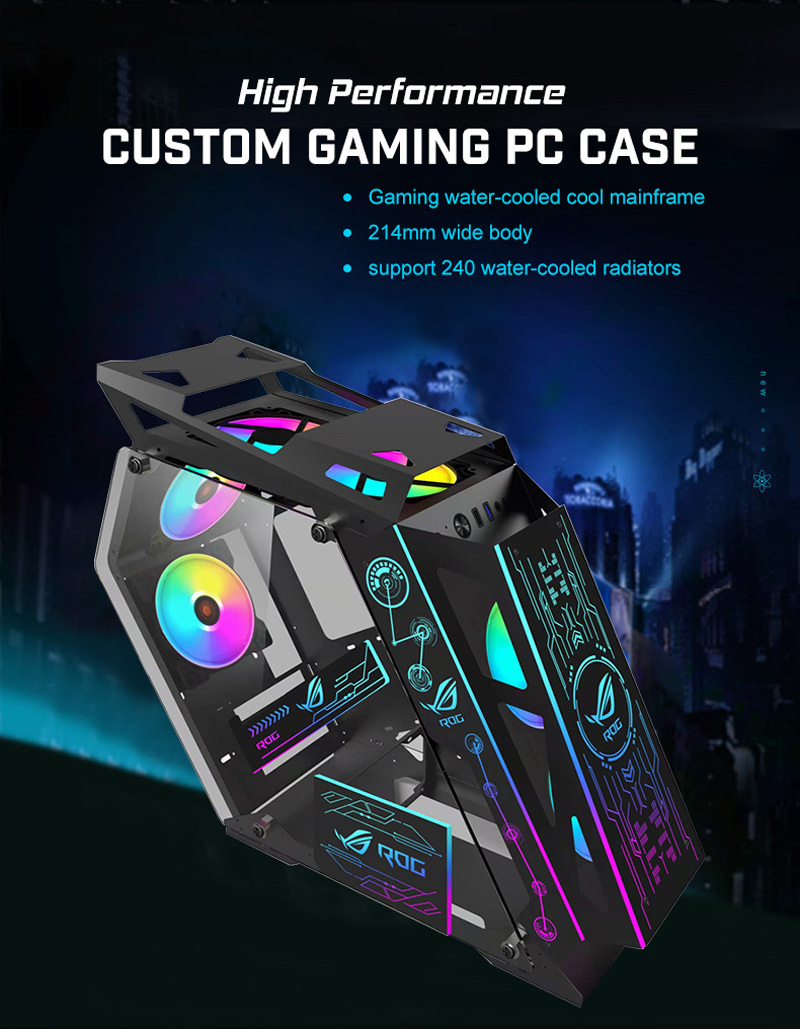 Best Selling Products 2023 Factory Price Low MOQ ATX/Micro-ATX PC Case PC Gaming RGB Fan Computer Case & PC Towers