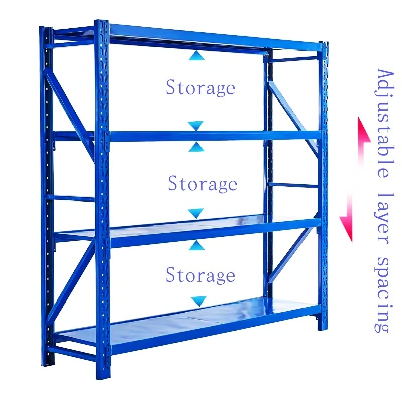 Supermarket Warehouse Factory Boltless Storage Shelves Racking Medium Duty Adjustable Shelving Unit