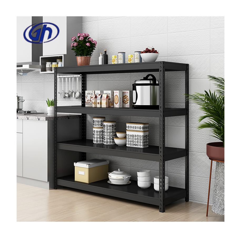 Estantes De Metal 5 Layer Medium Duty Galvanized Steel/metal Storage Rack Shelves Industrial Shelving Boltless Rivet Shelf