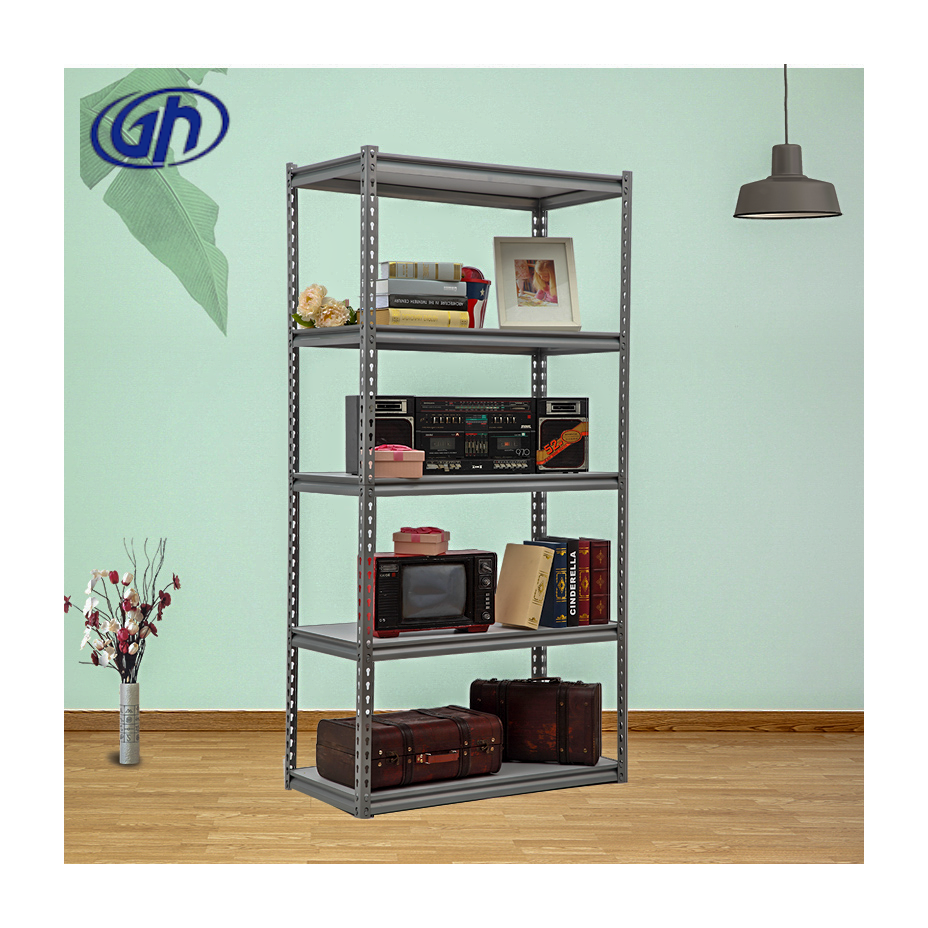 Estantes De Metal 5 Layer Medium Duty Galvanized Steel/metal Storage Rack Shelves Industrial Shelving Boltless Rivet Shelf