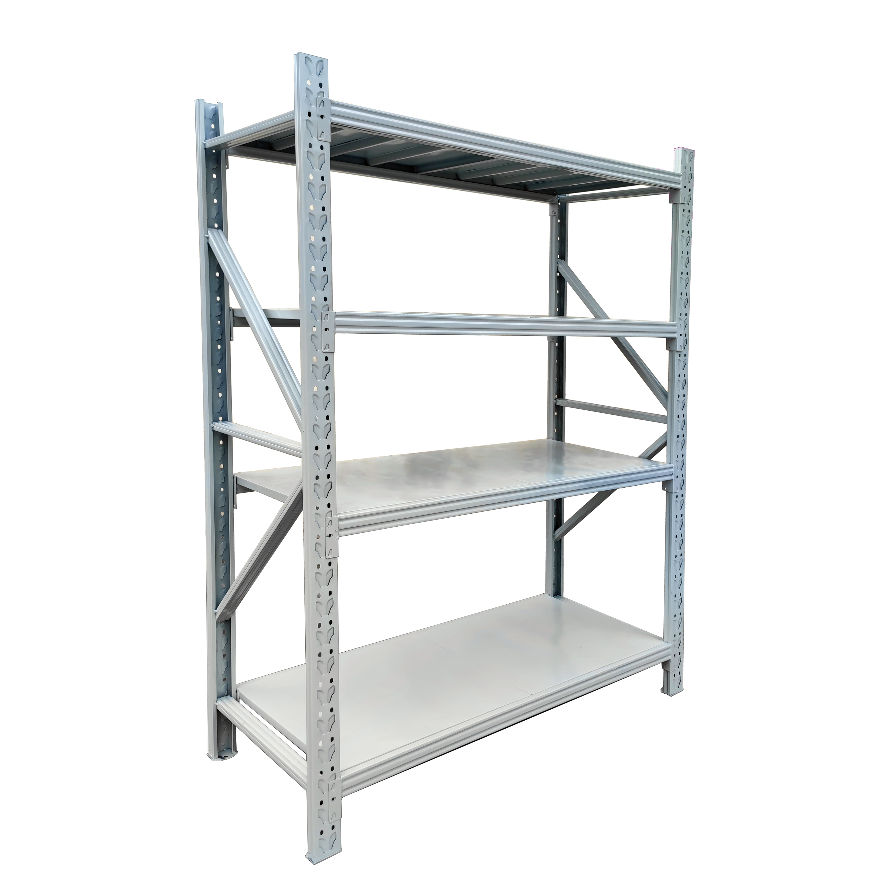 Factory metal bolt-free stacking rack Industrial warehouse storage rack shelving system