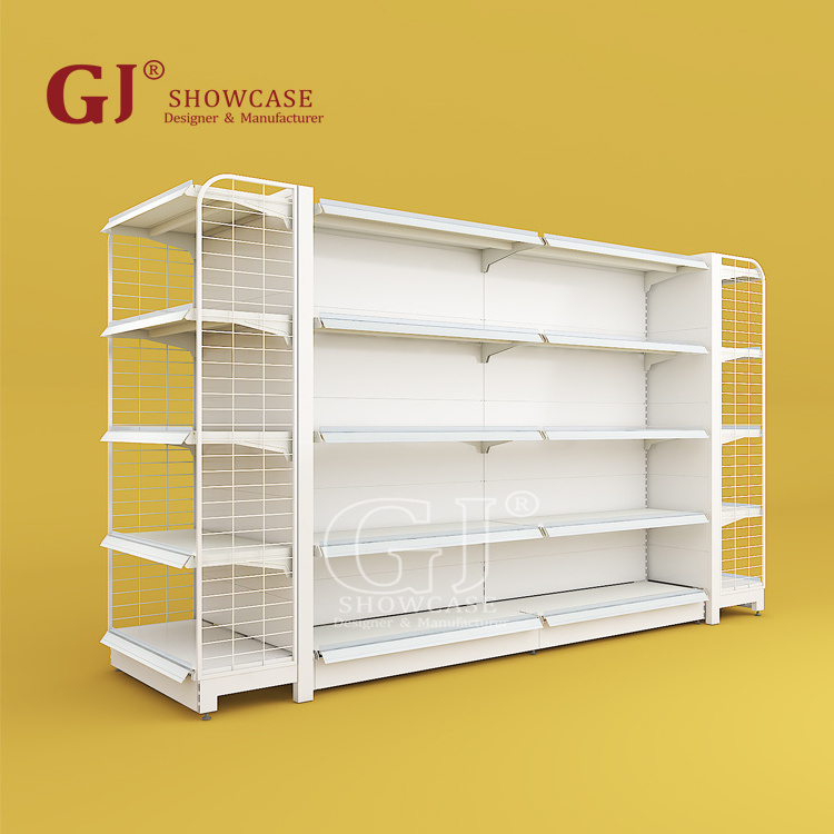 Beauty Supply Store 3-Tier Heavy Duty Wire Display Rack Powder Coated Metal Shelf for Pharmacies Supermarkets