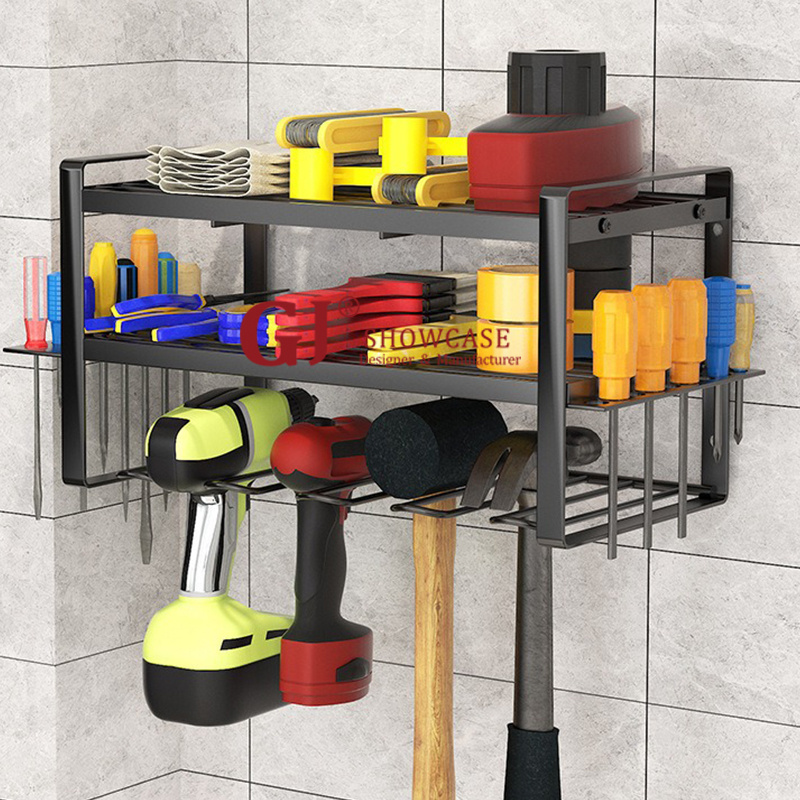 Hot Sale Hammer Drill Display Rack Hardware Shelves Tools Display Stand For Workshop Retail Shop