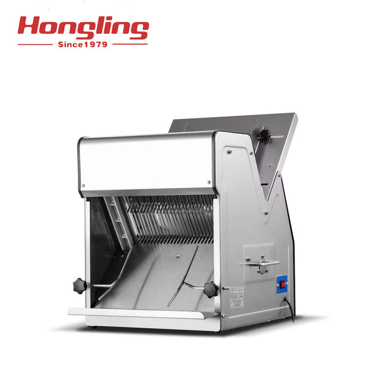 Bakery equipment HLM-31B full stainless steel electric bread slicing machine automatic loaf bread slicer