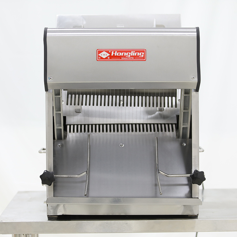 Bakery equipment HLM-31B full stainless steel electric bread slicing machine automatic loaf bread slicer