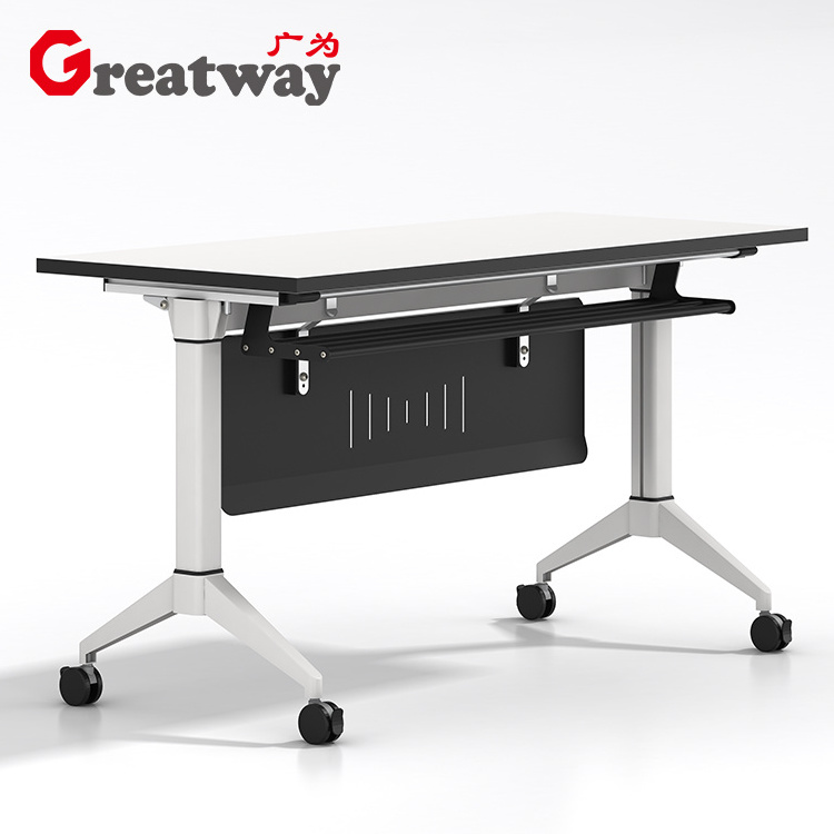 Modern Portable Tables Folding Training Table Foldable Conference Desks Office Training Desk Folding Study Table