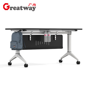 Modern Portable Tables Folding Training Table Foldable Conference Desks Office Training Desk Folding Study Table