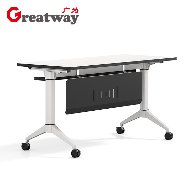 Modern Portable Tables Folding Training Table Foldable Conference Desks Office Training Desk Folding Study Table